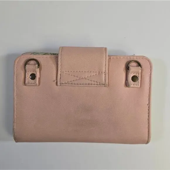 Vans Pink Tropical Themed Bi-fold Wallet with Tons of Pockets - Picture 3 of 16